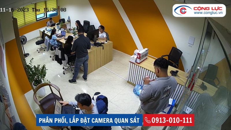 lắp camera tại toà nhà thành đạt cho văn phòng công ty vnft group