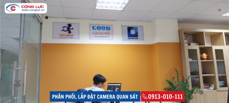 công trình lắp camera văn phòng công ty vnft group tại toà nhà thành đạt hải phòng