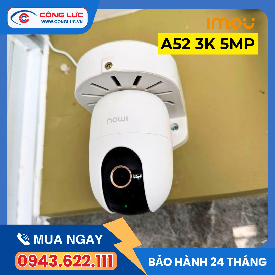 Bán camera wifi iMou A52 3K 5MP chính hãng giá rẻ nhất Hải Phòng