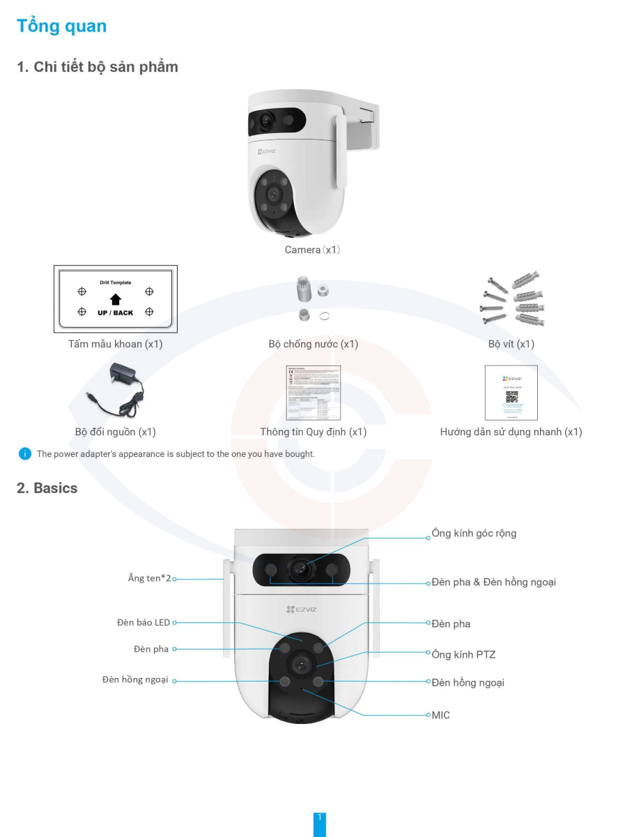 hướng dẫn sử dụng camera wifi 2 ống kính ngoài trời Ezviz H9C 6MP-11