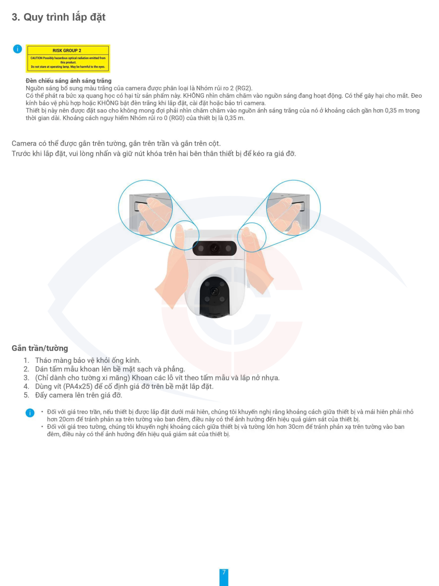 hướng dẫn sử dụng camera wifi 2 ống kính ngoài trời Ezviz H9C 6MP-17