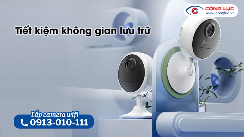 Camera Pin sạc Ezviz CB1 Công nghệ chuẩn nén H.265 tiết kiệm dung lượng