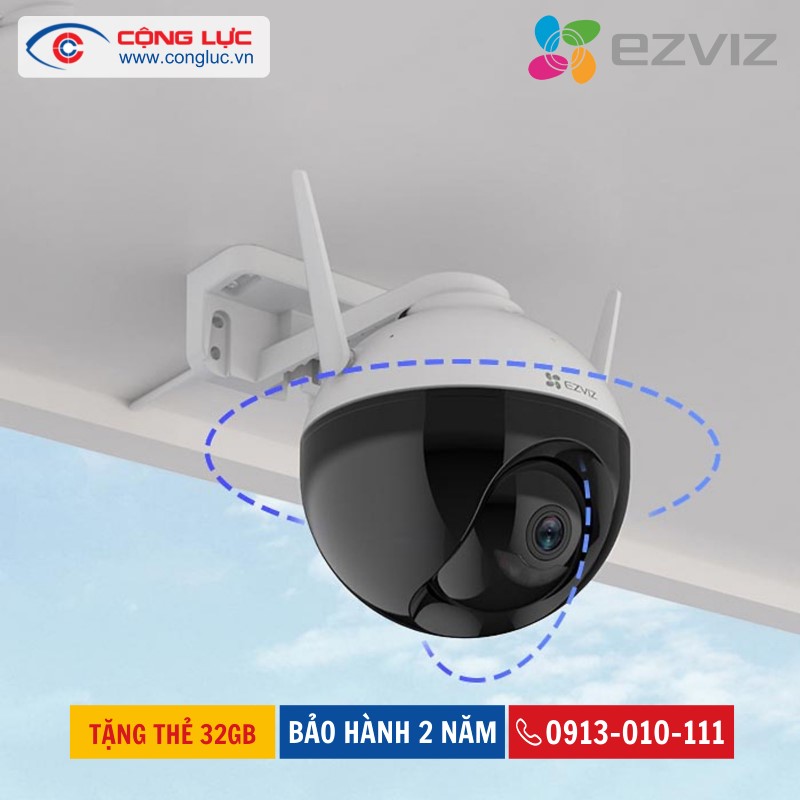 lắp đặt camera wifi ezviz c8w 4mp giá rẻ nhất tại hải phòng