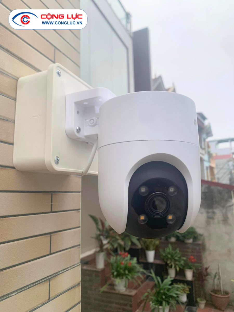 lắp đặt camera wifi ngoài trời Ezviz H8C giá rẻ tại Hải Phòng