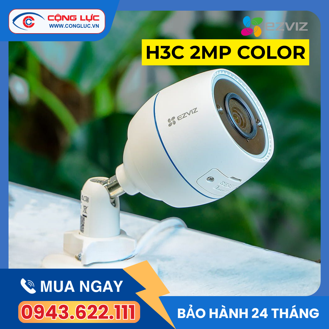 bán camera wifi ezviz H3C 2MP Color tại Hải Phòng giá rẻ