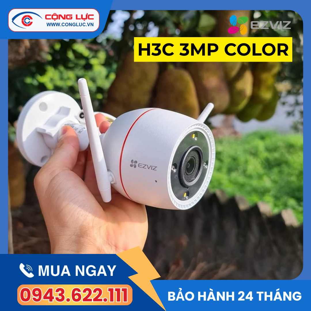 bán camera wifi ezviz H3C 3MP color tại Hải Phòng giá rẻ nhất