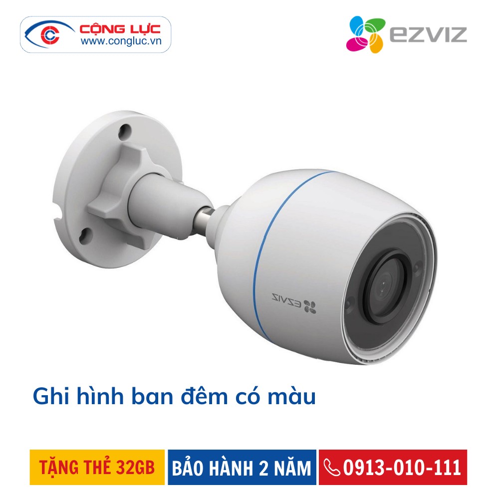 lắp đặt camera wifi ngoài trời ezviz h3c 2mp giá rẻ nhất hải phòng