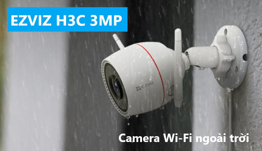 lắp camera wifi ngoài trời Ezviz H3C 3MP 