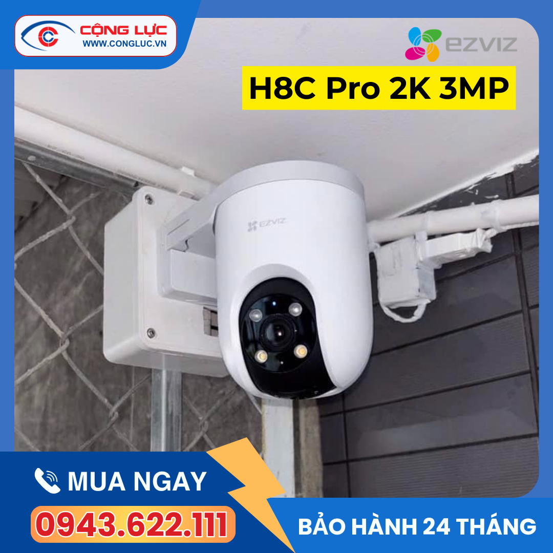 bán camera wifi ezviz h8c pro 2k 3mp tại hải phòng chính hãng