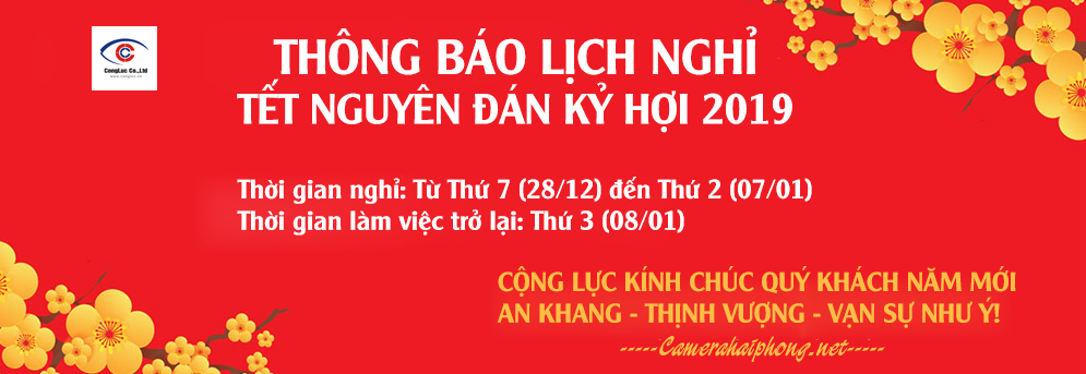 Camera cộng lực thông báo lịch nghỉ tết nguyên đán 2019