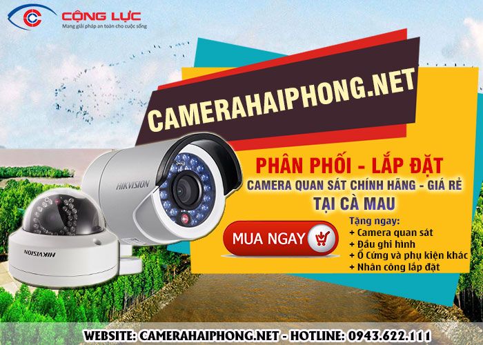 đại lý lắp camera tại cà mau giá rẻ chính hãng