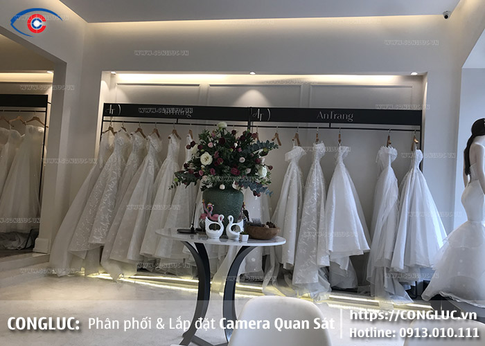 lắp camera giám sát cho showroom áo cưới an trang 39 cát cụt
