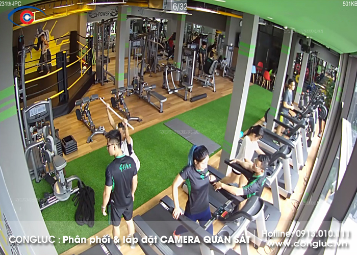 lắp đặt camera quan sát tại 231 tô hiệu lê chân trung tâm like fitness & yoga center