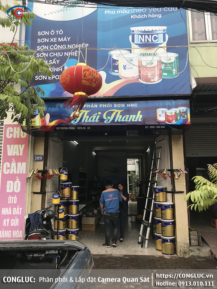 lắp camera quan sát nhà phân phối sơn thái thanh 109 đường trường chinh