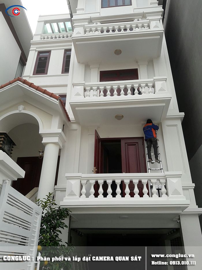 lắp đặt camera nhà biệt thự tại đường lê hồng phong hải phòng