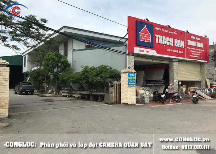 lắp đặt camera quan sát kho hàng gạch thành nam 65 đường 5 mới hùng vương