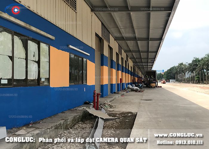 lắp đặt camera quan sát kho hàng Gemadept tại mỹ hào hưng yên 7