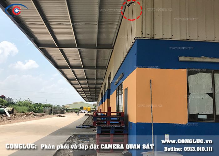 lắp đặt camera quan sát kho hàng Gemadept tại mỹ hào hưng yên 8