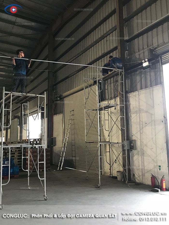 lắp đặt camera quan sát kho hàng Gemadept tại mỹ hào hưng yên 4