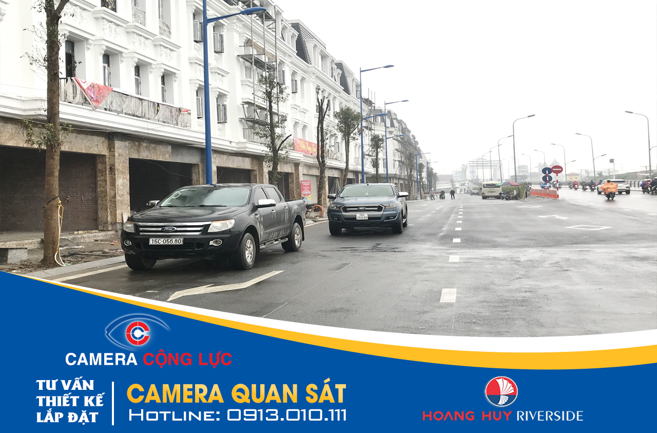camera cộng lực lắp đặt camera quan sát dự án hoàng huy riverside 1