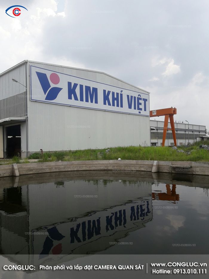 lắp đặt camera quan sát nhà máy kim khí việt kcn nam cầu kiền hải phòng
