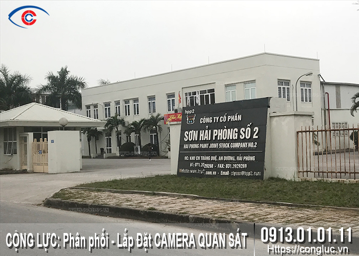 lắp hệ thống camera an ninh nhà máy sơn hải phòng 2 tại kcn tràng duệ