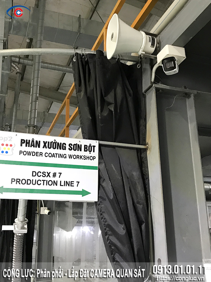 lắp đặt camera và loa toa thông báo tại nhà máy sơn hải phòng số 2