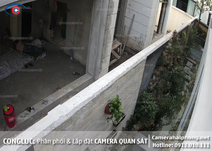 hình ảnh lắp camera quan sát cho biệt thự tại vinhome imperia