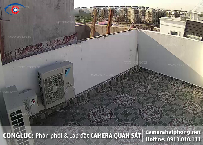 hình ảnh lắp camera nhà biệt thự vinhome imperia