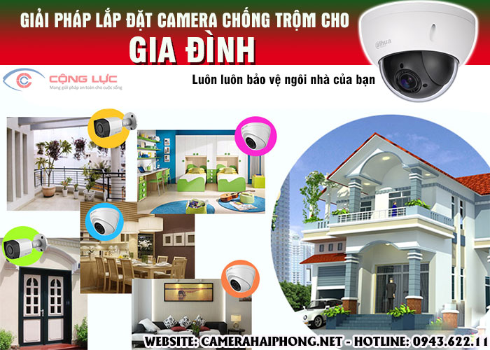 giải pháp lắp đặt camera chống trộm cắp cho gia đình, nhà ở