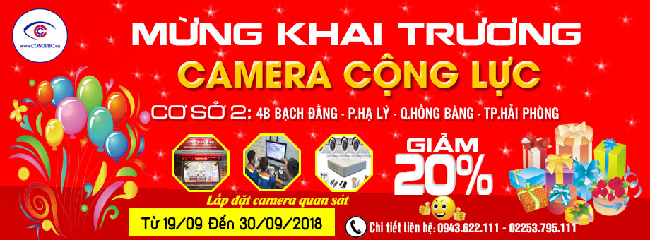 giảm 10 đến 20% khi lắp đặt camera quan sát an ninh hikvision, hdparagon, ezviz