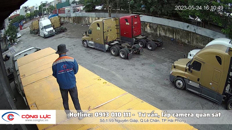 lắp đặt camera quan sát cho công ty hoa lợi tại ngã 3 đình vũ hải phòng