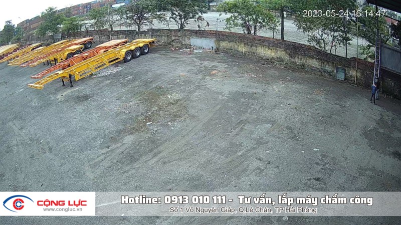 lắp camera quan sát cho công ty hoa lợi ở ngã 3 đình vũ hải phòng