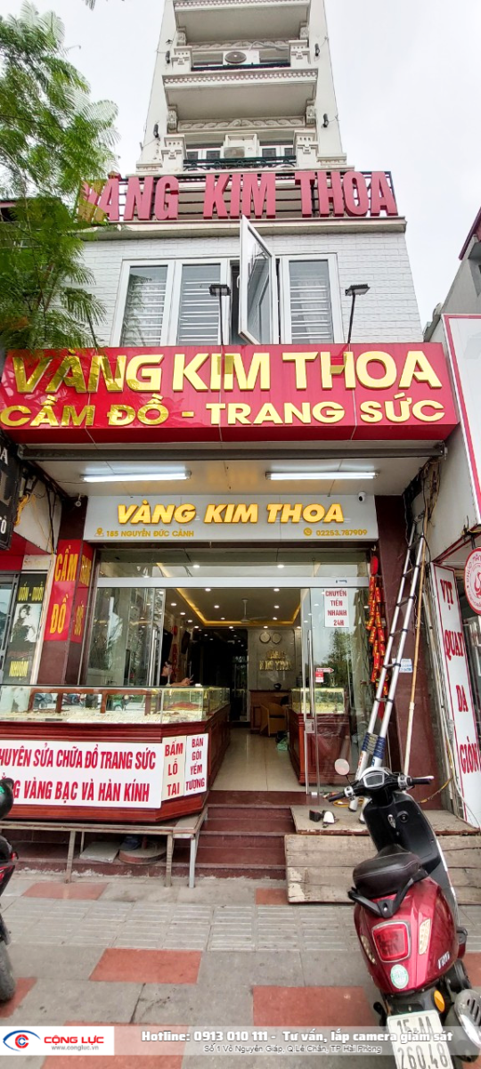 cộng lực lắp camera chống trộm tiệm vàng kim thoa 185 nguyễn đức cảnh 1