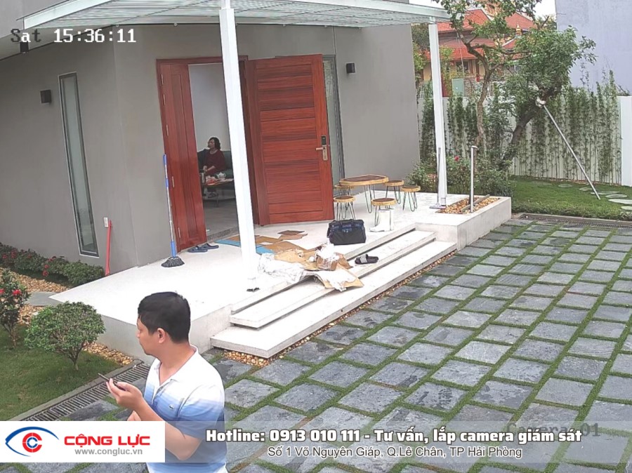 lắp camera cho nhà ở, nhà riêng, gia đình tại dương kinh hải phòng 5