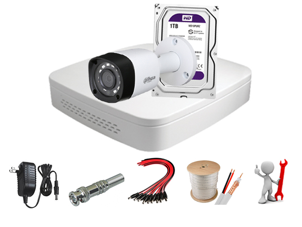 trọn bộ 1 mắt camera dahua giá rẻ