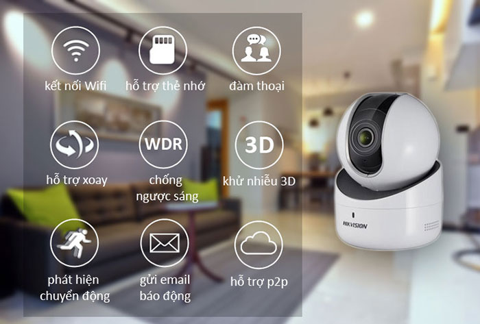 lắp camera wifi không dây Hikvision Q1 giá rẻ tại hải phòng
