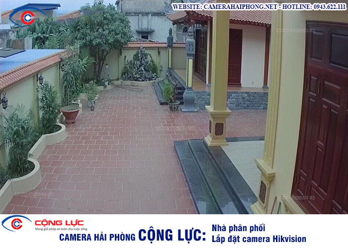 hình ảnh lắp đặt trọn bộ 1 camera hikvision tại hải phòng