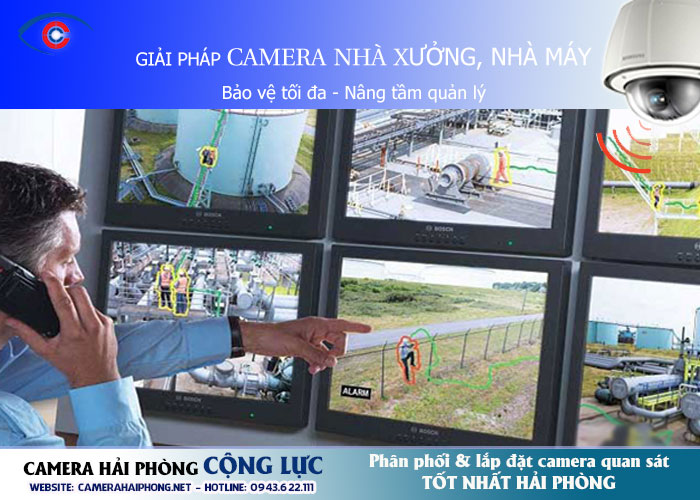 giải pháp lắp đặt camera quan sát cho nhà xưởng, nhà máy