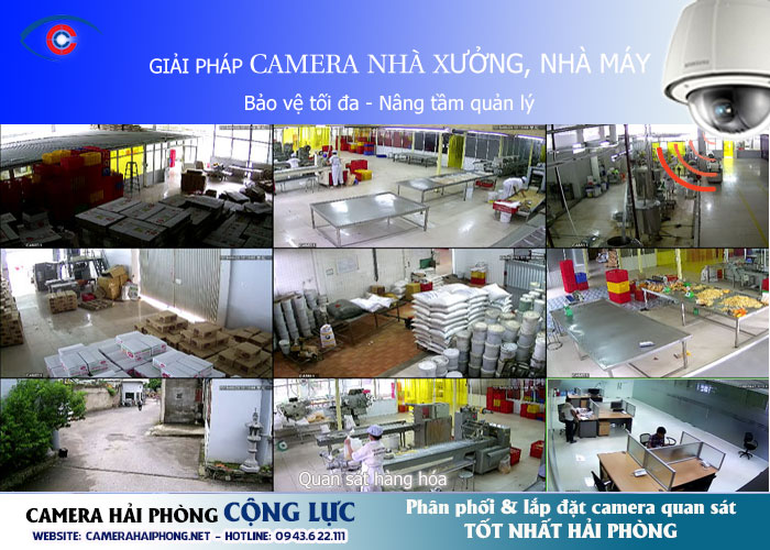 giải pháp lắp đặt camera quan sát cho nhà xưởng, nhà máy