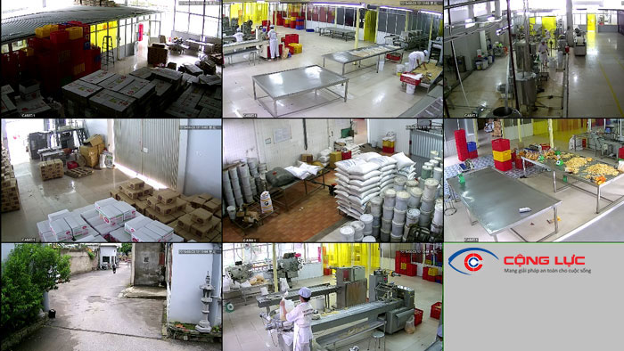 hình ảnh từ giải pháp lắp đặt camera quan sát cho nhà xưởng, nhà máy