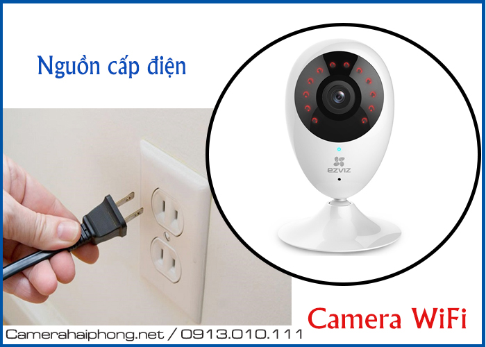nguồn cấp điện cho camera wifi