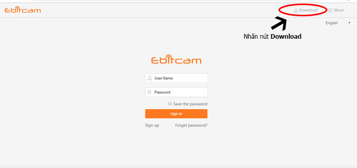 download phần mềm xem camera ebitcam trên máy tính