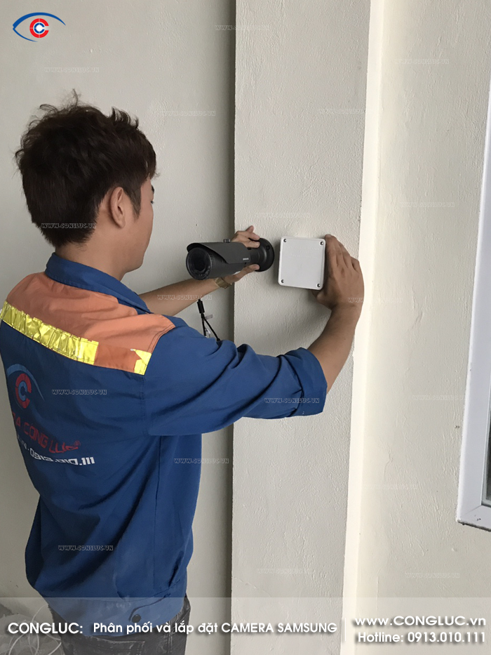 lắp đặt camera ip samsung kho hàng gemadept hưng yên