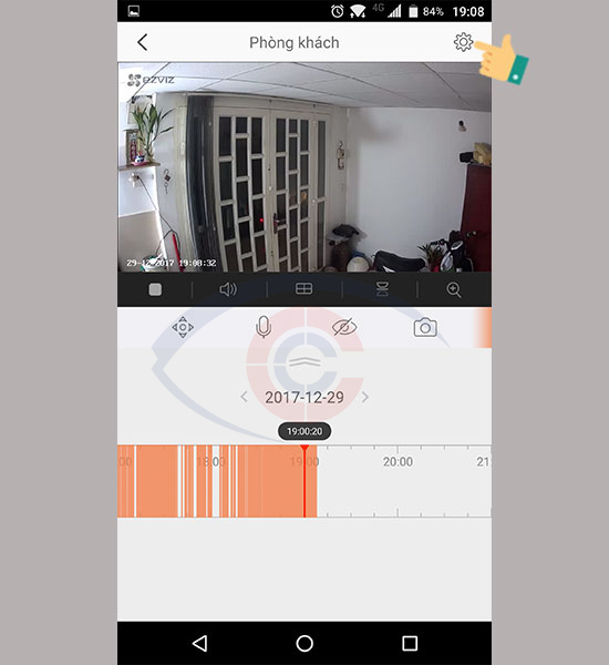 cách bật tắt thông báo báo động camera wifi Ezviz