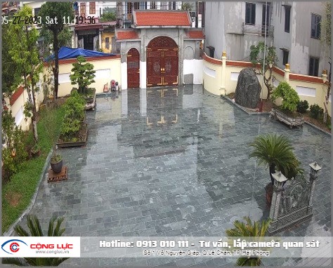 Hệ thống camera quan sát cho nhà thờ tổ tại thái bình