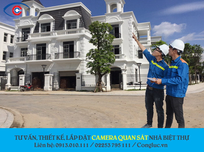 tư vấn thiết kế lắp đặt camera quan sát biệt thự