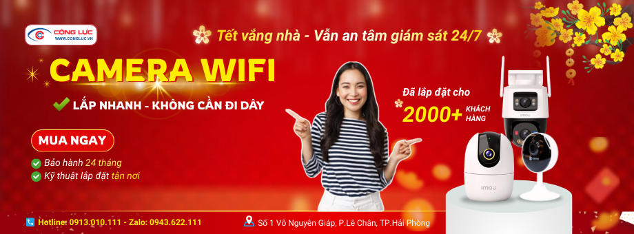 bán camera wifi không dây giá rẻ tại Hải Phòng