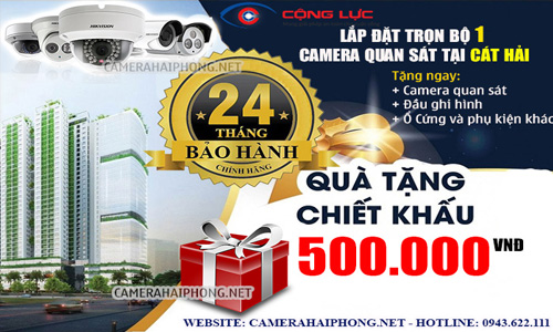 Lắp Đặt Trọn Bộ 1 Camera Quan Sát Giá Rẻ Tại Cát Hải