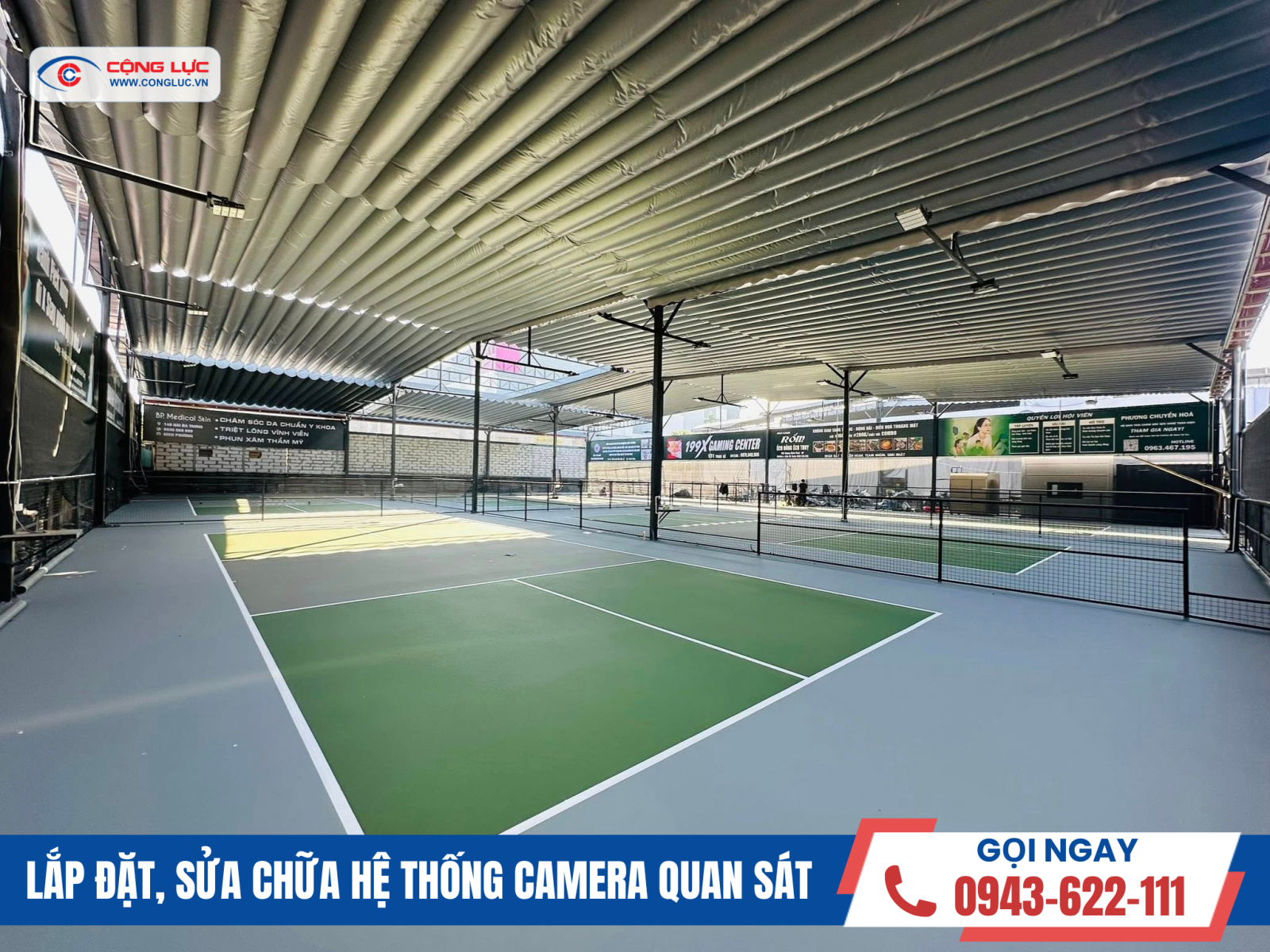 Cộng Lực thi công lắp hệ thống camera sân pickleball tại Hải Phòng